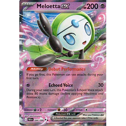 Meloetta ex BLK 044 Double rare Ingles