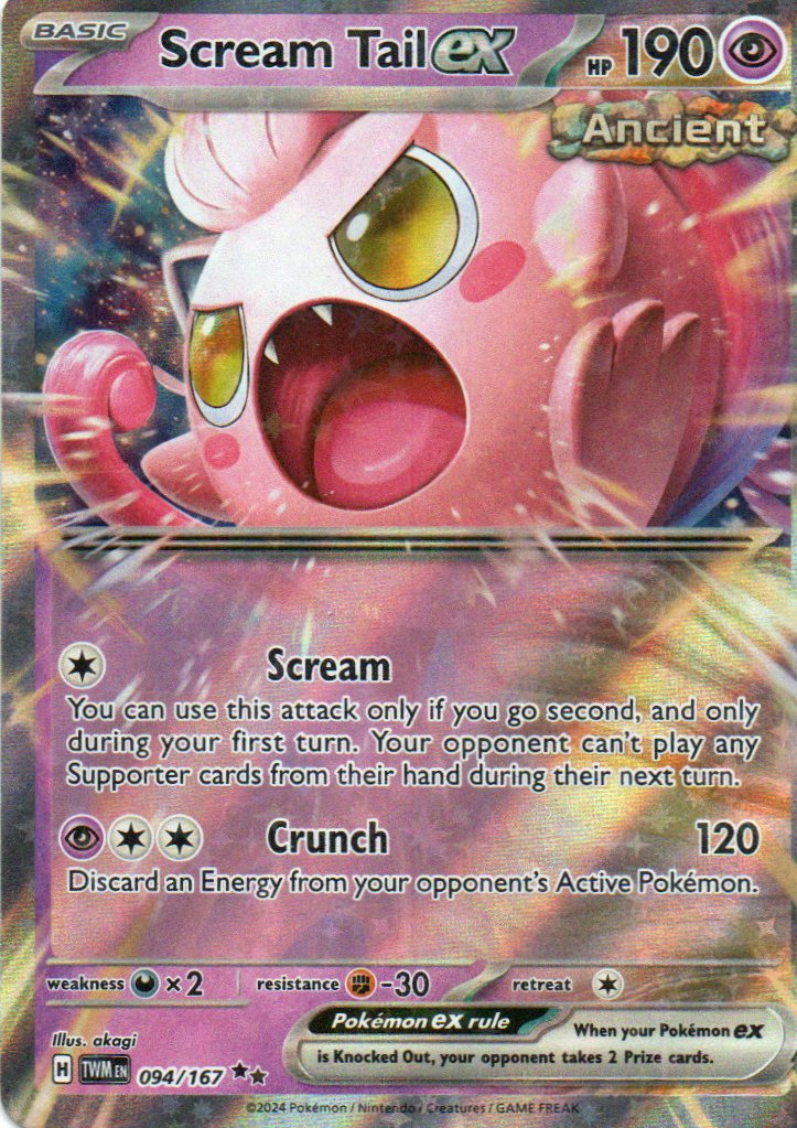 Scream Tail ex TWM 094 Double rare Ingles