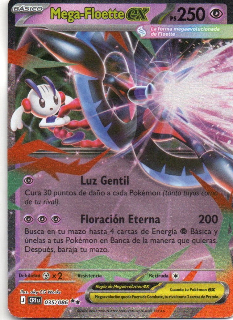 Mega-Floette ex CRI 035 Double rare Español