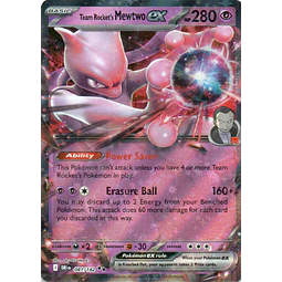 Team rocket's Mewtwo ex DRI 081 Double rare Ingles