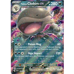 Paldean Clodsire ex JTG 094 Double rare Ingles