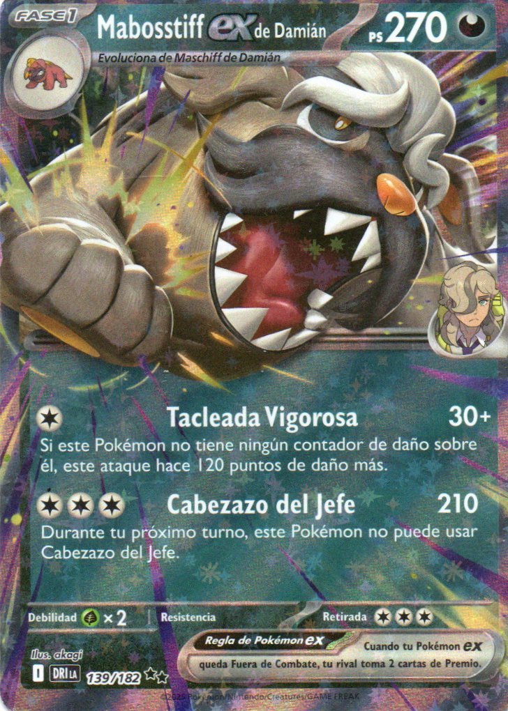 Mabosstiff ex de damian DRI 139 Double rare Español