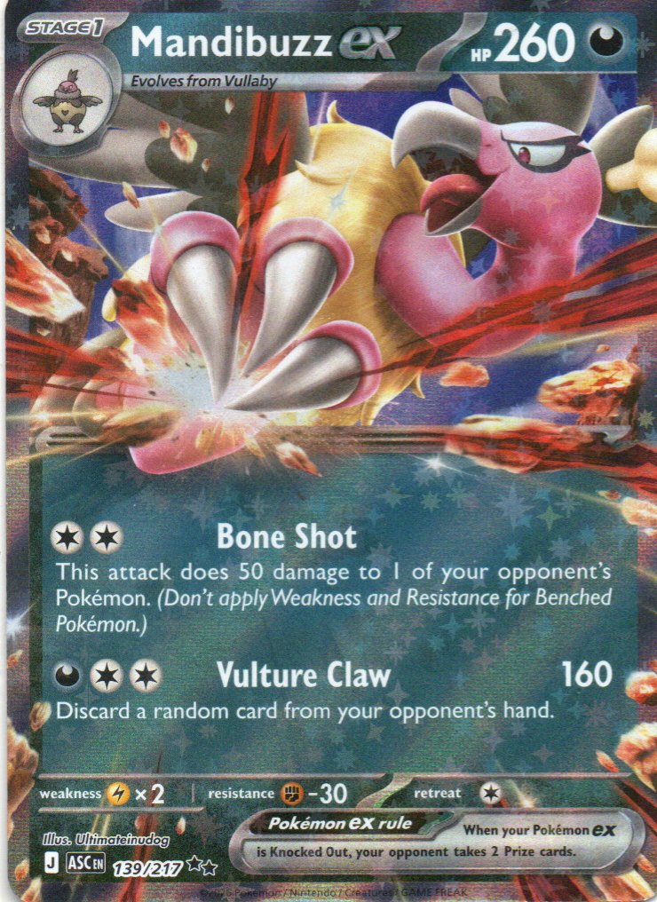 Mandibuzz ex ASC 139 Double rare Ingles