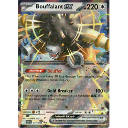 Bouffalant ex WHT 077 Double rare Ingles