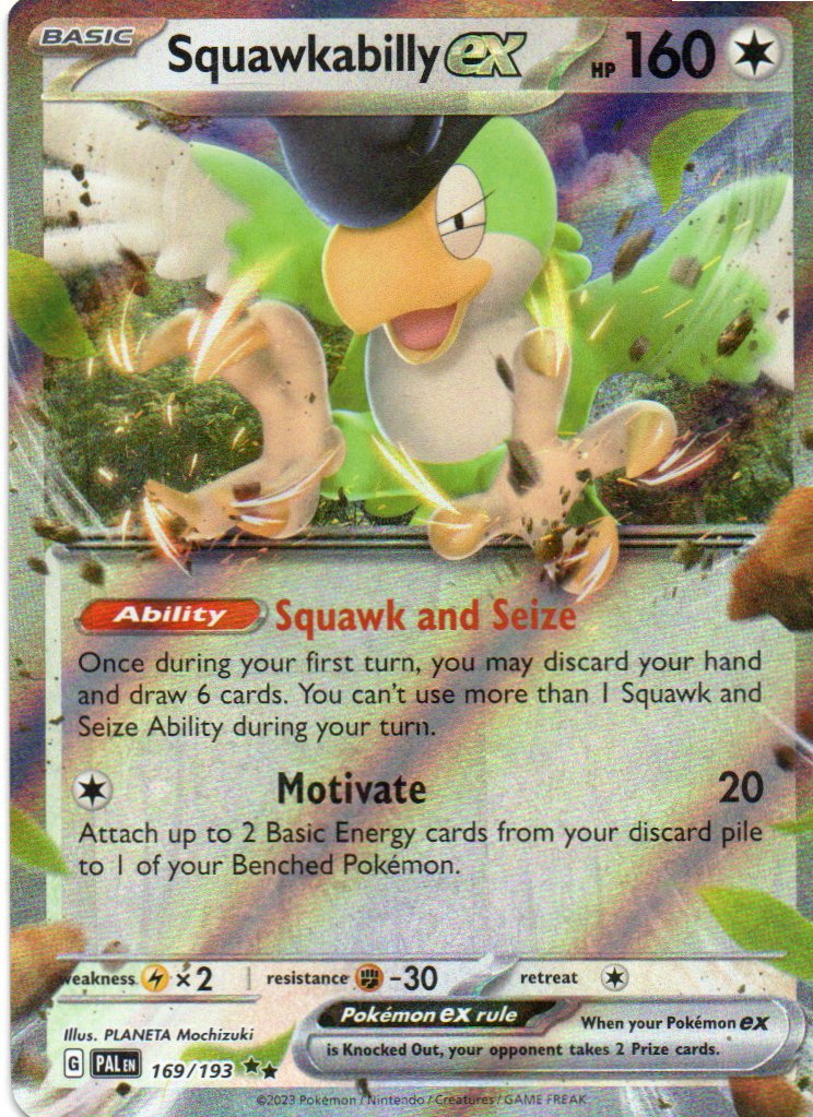 Squawkabilly ex PAF 075 Double rare Ingles