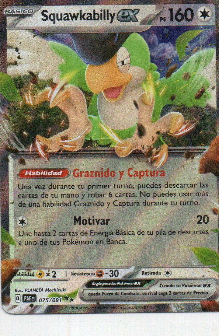 Squawkabilly ex PAF 075 Double rare Español