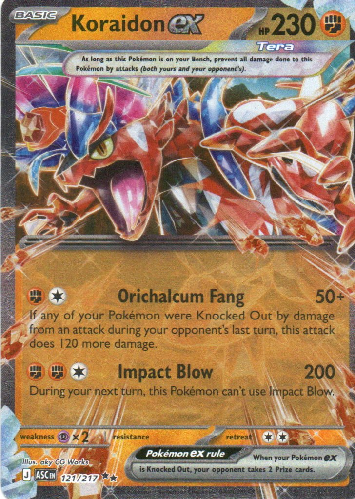 Koraidon ex ASC 121 Double rare Ingles