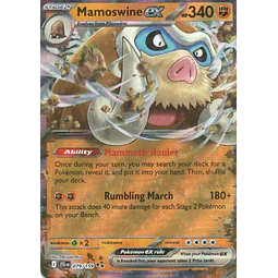 Mamoswine ex JTG 079 Double rare Ingles