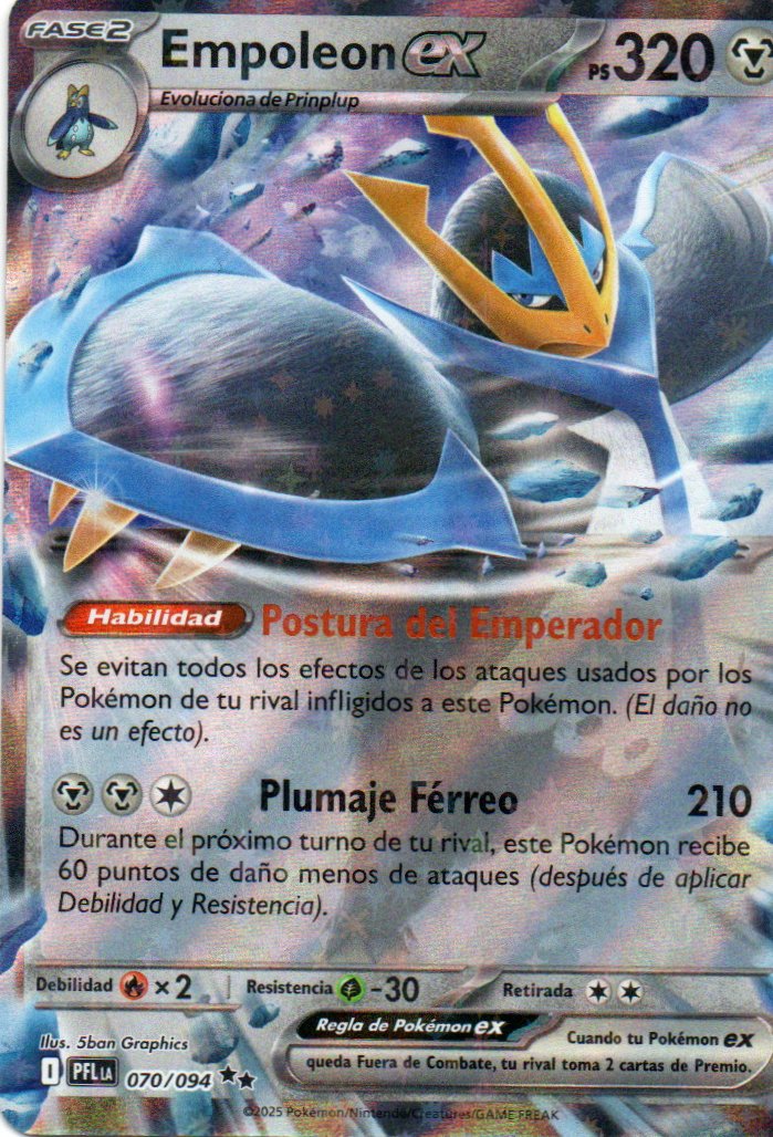 Empoleon ex PFL 070 Double rare Español