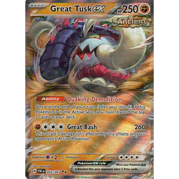 Great Tusk ex PAF 053 Double rare Ingles
