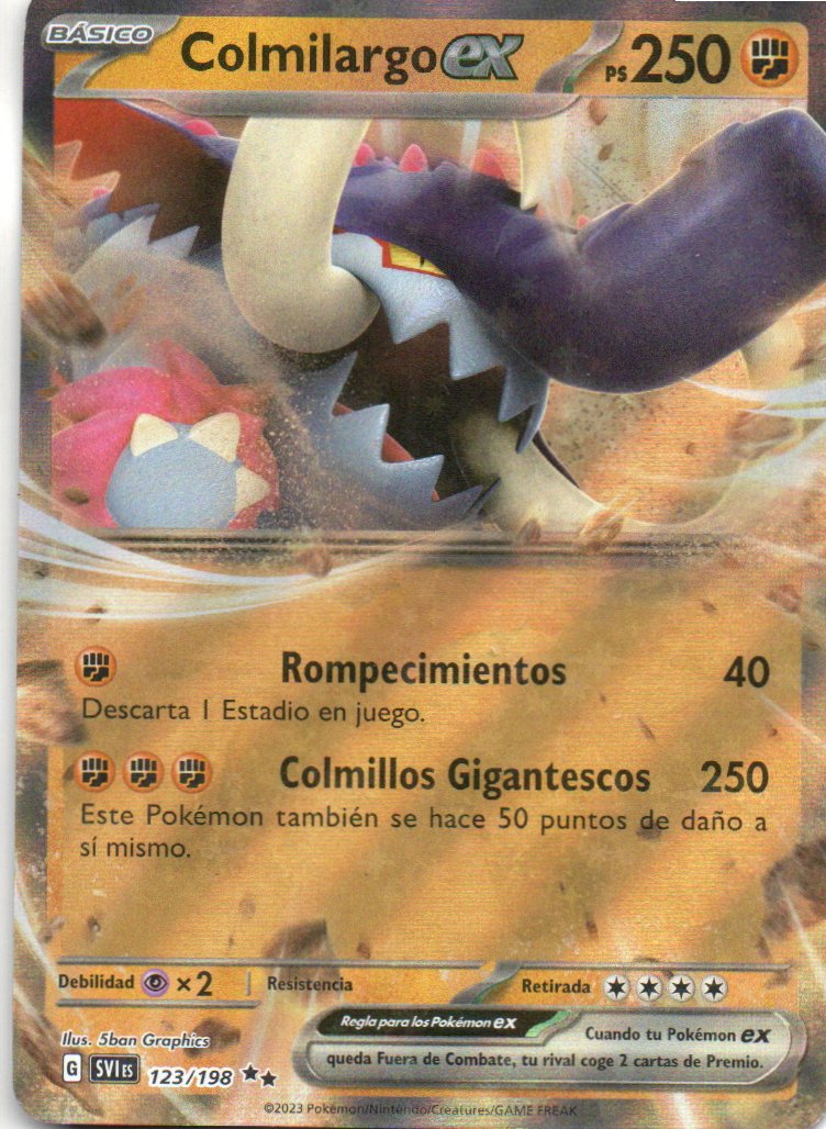 Colmilargo ex SVI 123 Double rare Español