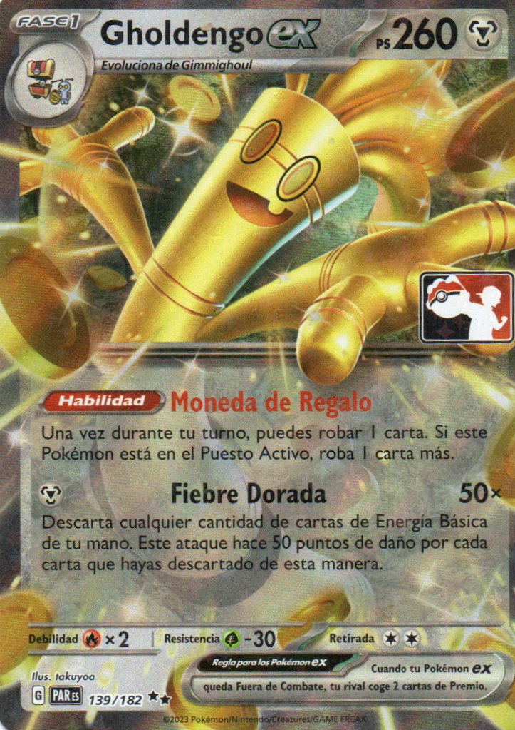 Gholdengo ex PAR 139 Double rare Español