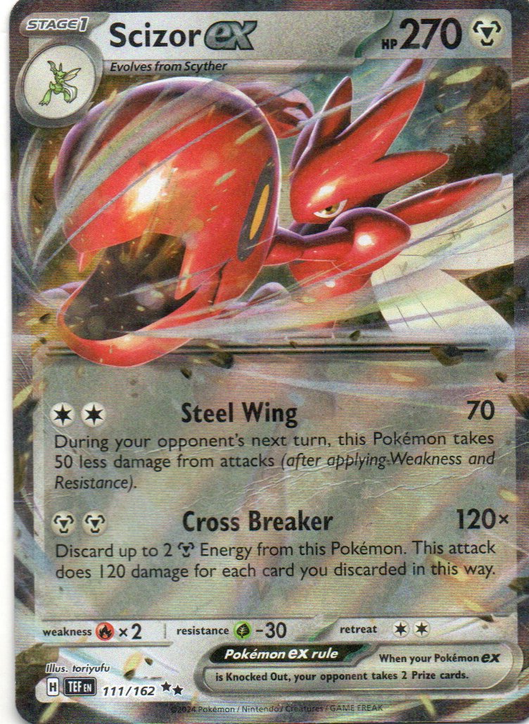 Scizor ex TEF 111 Double rare Ingles