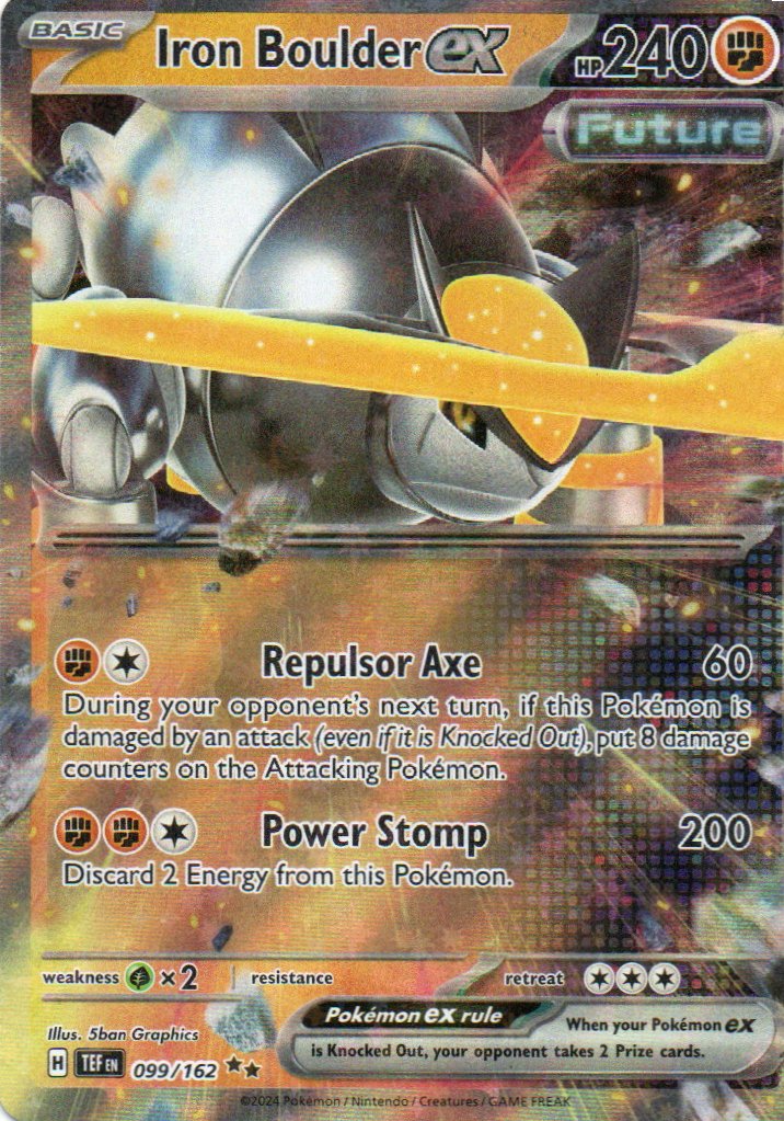 Iron Boulder ex TEF 099 Double rare Ingles