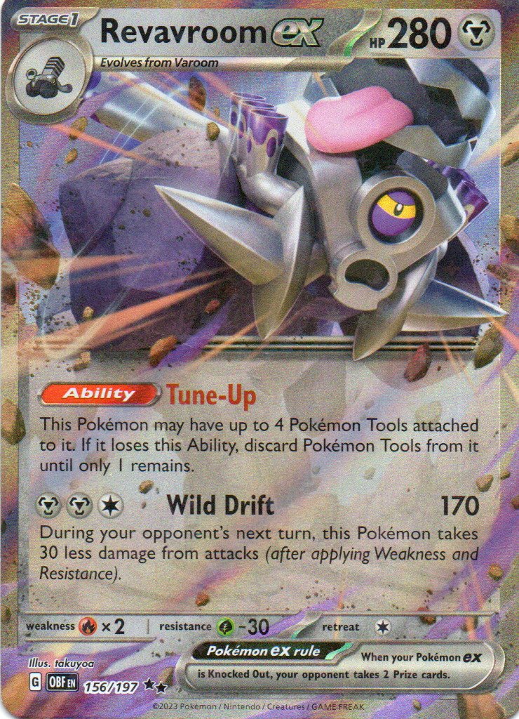 Revavroom ex OBF 156 Double rare Ingles
