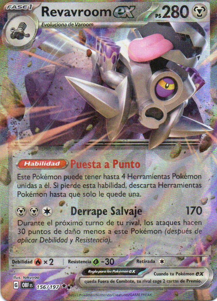 Revavroom ex OBF 156 Double rare Español