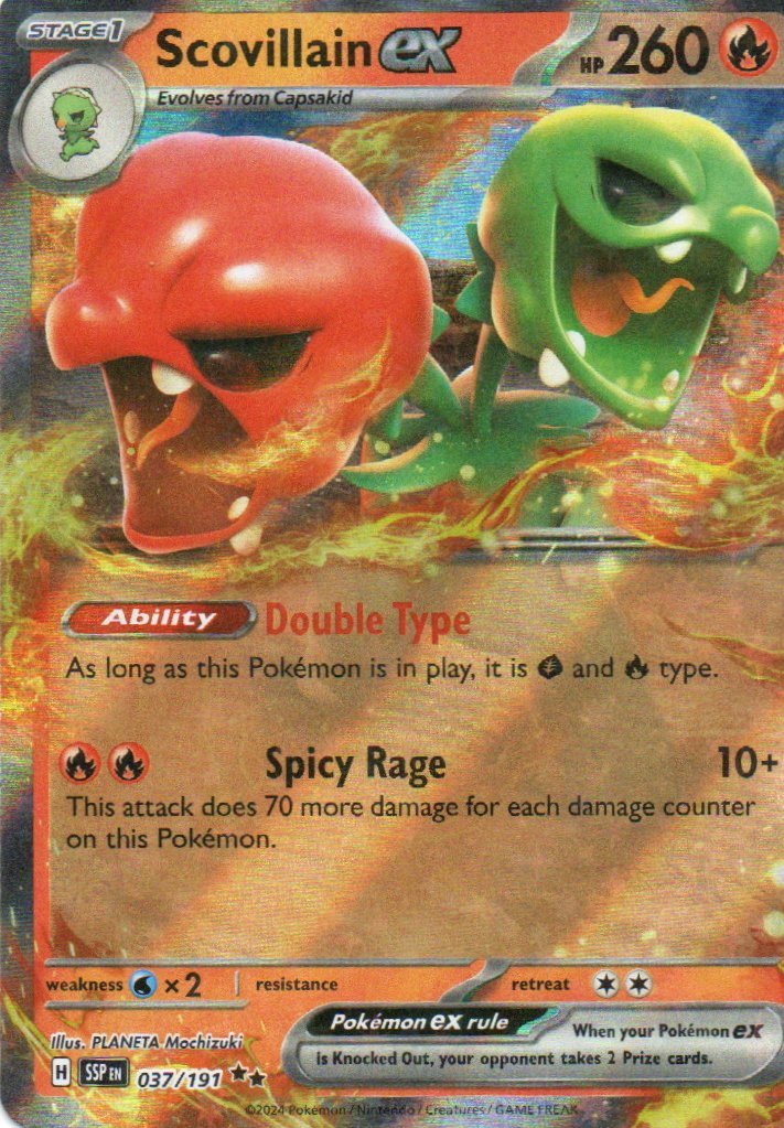 Scovillain ex SSP 037 Double rare Ingles