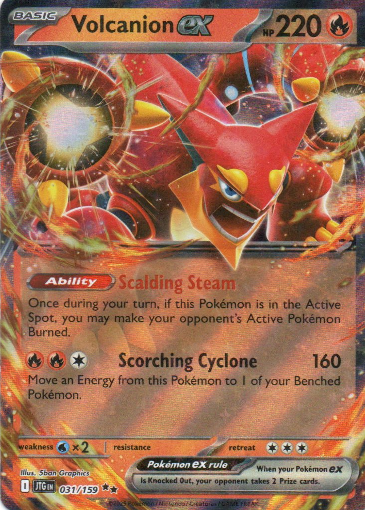 Volcanion ex JTG 031 Double rare Ingles