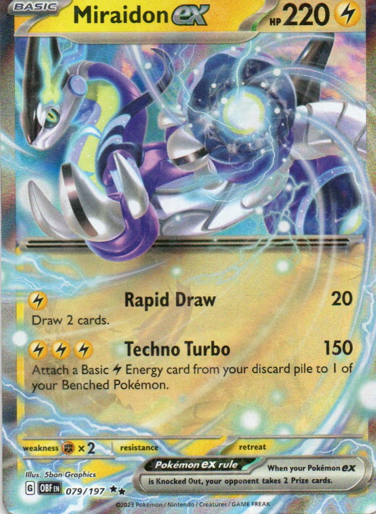 Miraidon ex OBF 079 Double rare Ingles