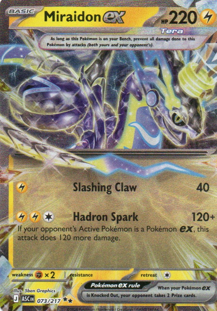 Miraidon ex ASC 073 Double rare Ingles