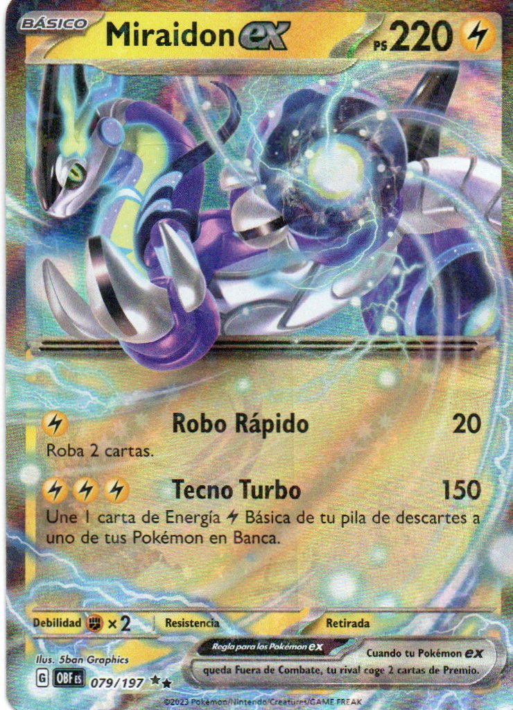 Miraidon ex OBF 079 Double rare Español