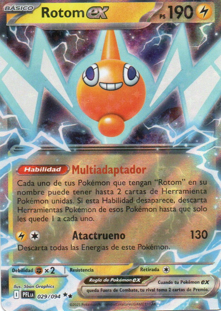 Rotom ex PFL 029 Double rare Español
