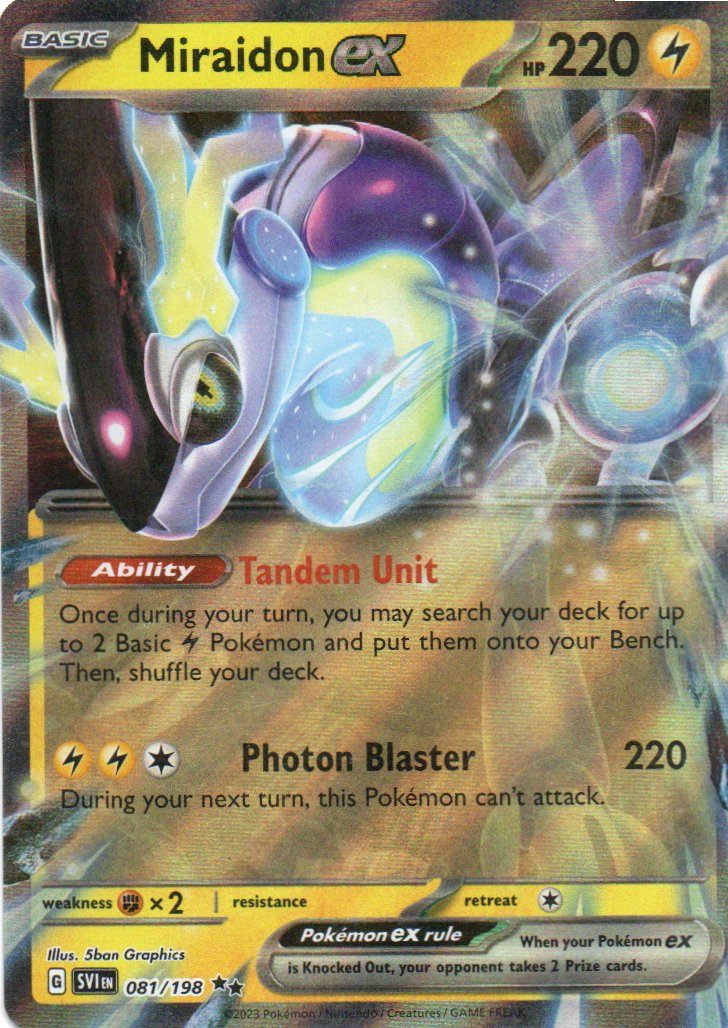 Miraidon ex SVI 081 Double rare Ingles