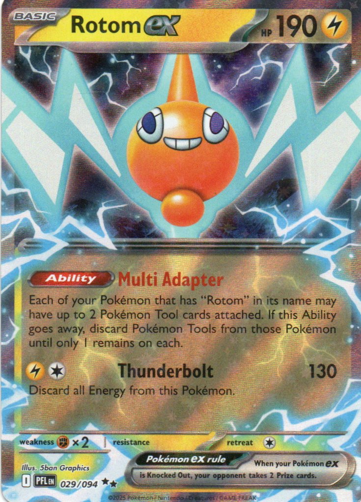 Rotom ex PFL 029 Double rare Ingles