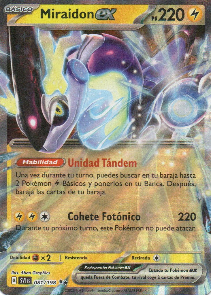 Miraidon ex SVI 081 Double rare Español