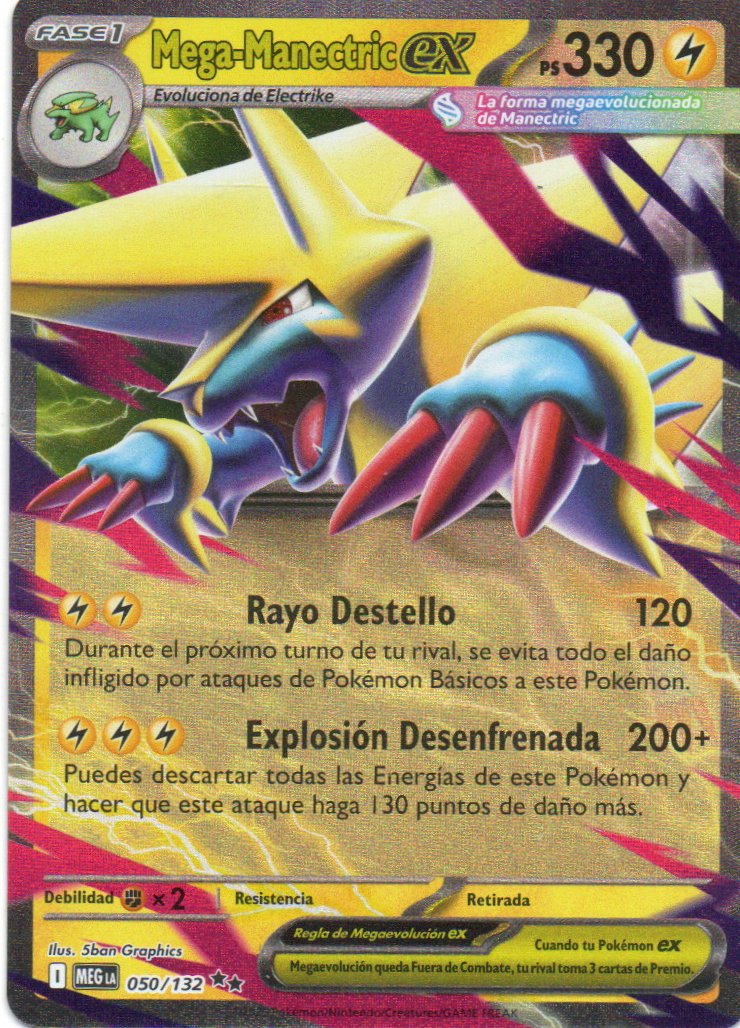 Mega-Manectric ex MEG 050 Double rare Español