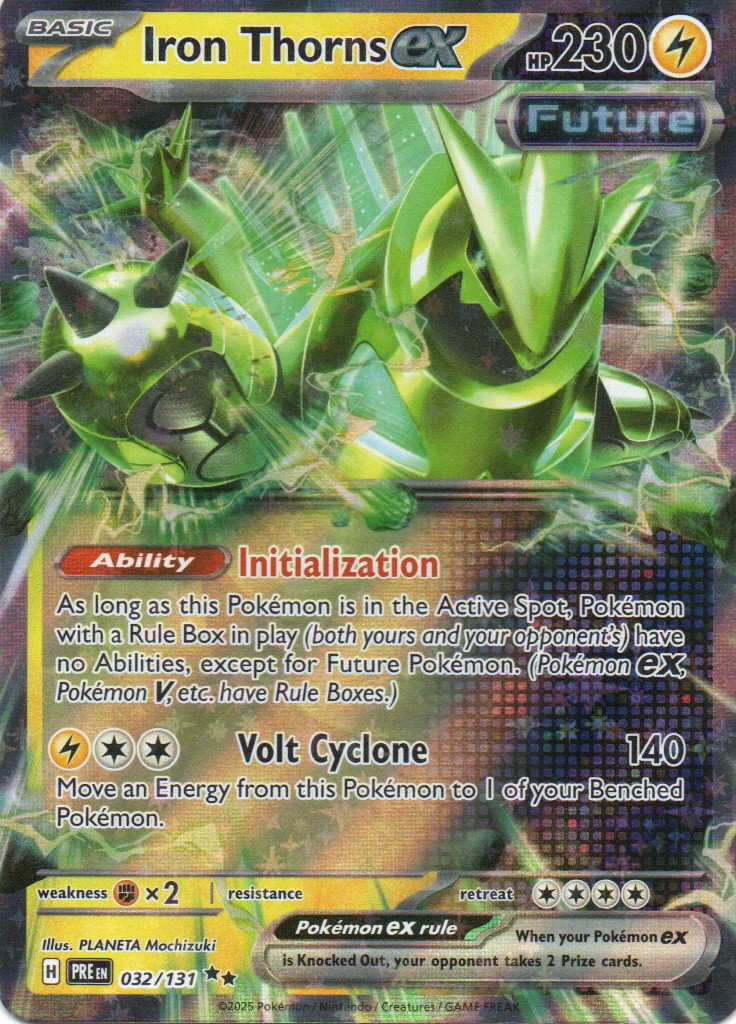 Iron Thorns ex PRE 032 Double rare Ingles