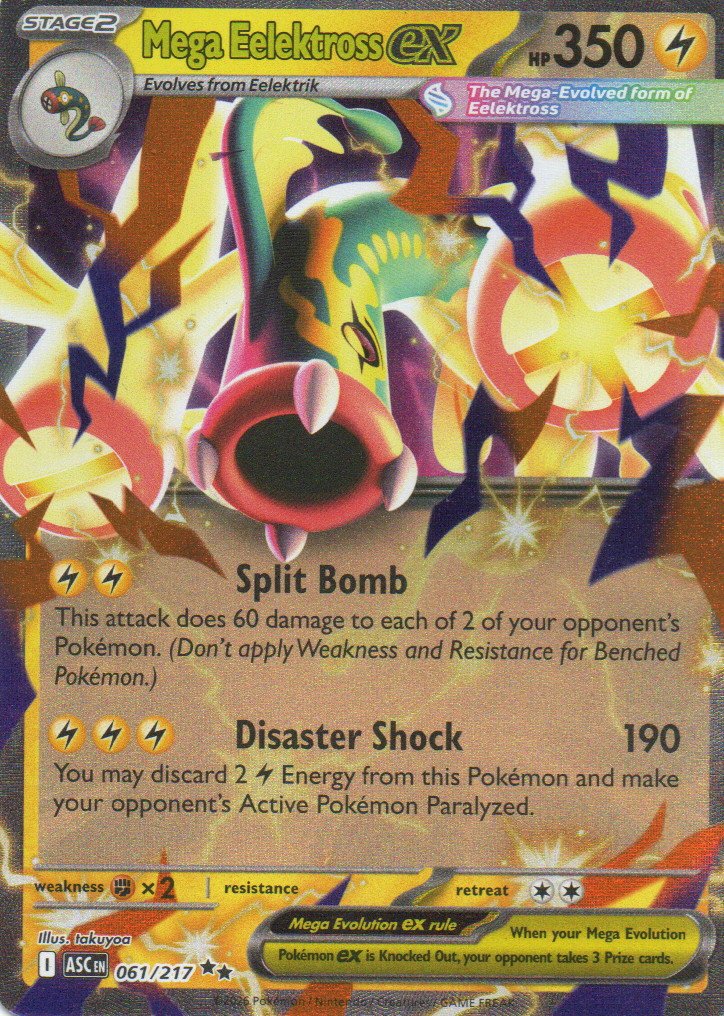 Mega Eelektross ex ASC 061 Double rare Ingles