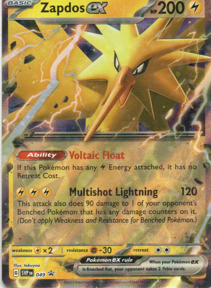 Zapdos ex SVP 049 Promo Ingles