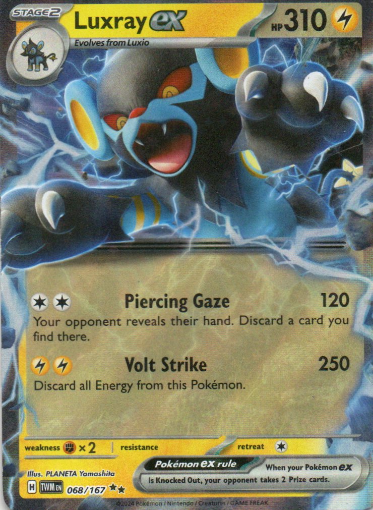 Luxray ex TWM 068 Double rare Ingles