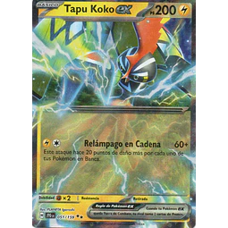 Tapu Koko ex JTG 051 Double rare Español