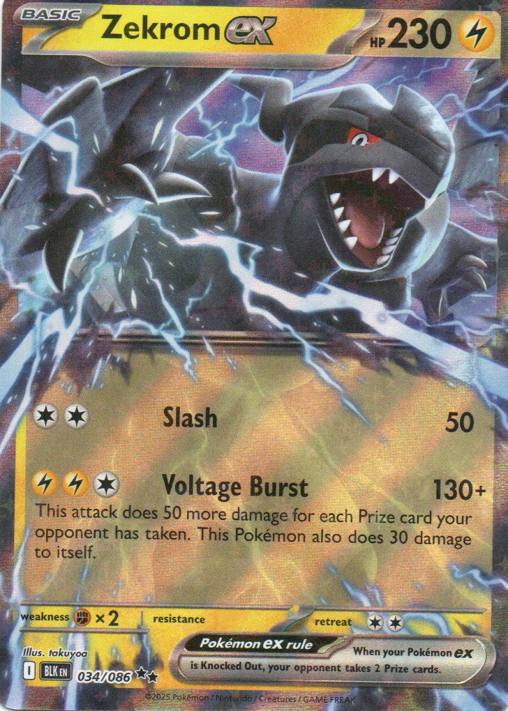 Zekrom ex BLK 034 Double rare Ingles