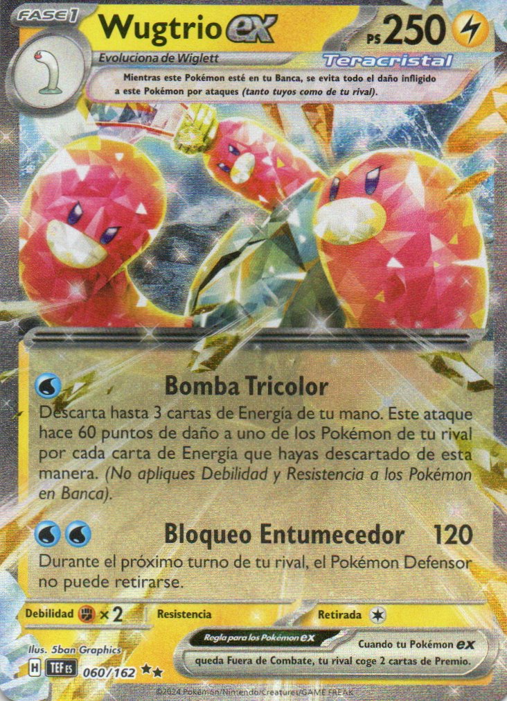Wugtrio ex TEF 060 Double rare Español