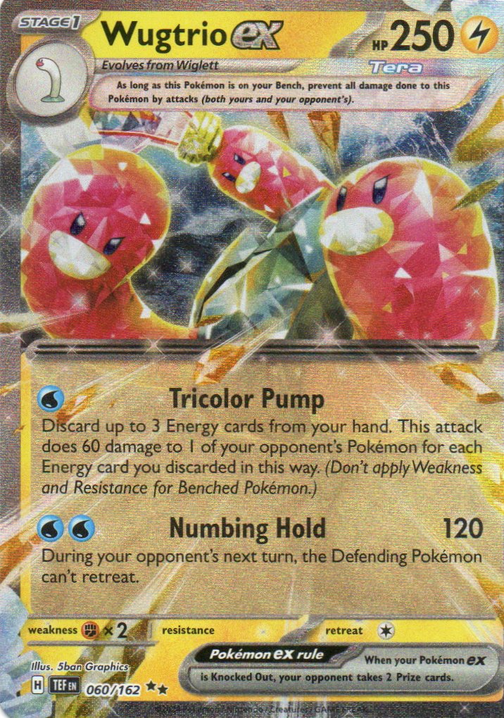 Wugtrio ex TEF 060 Double rare Ingles