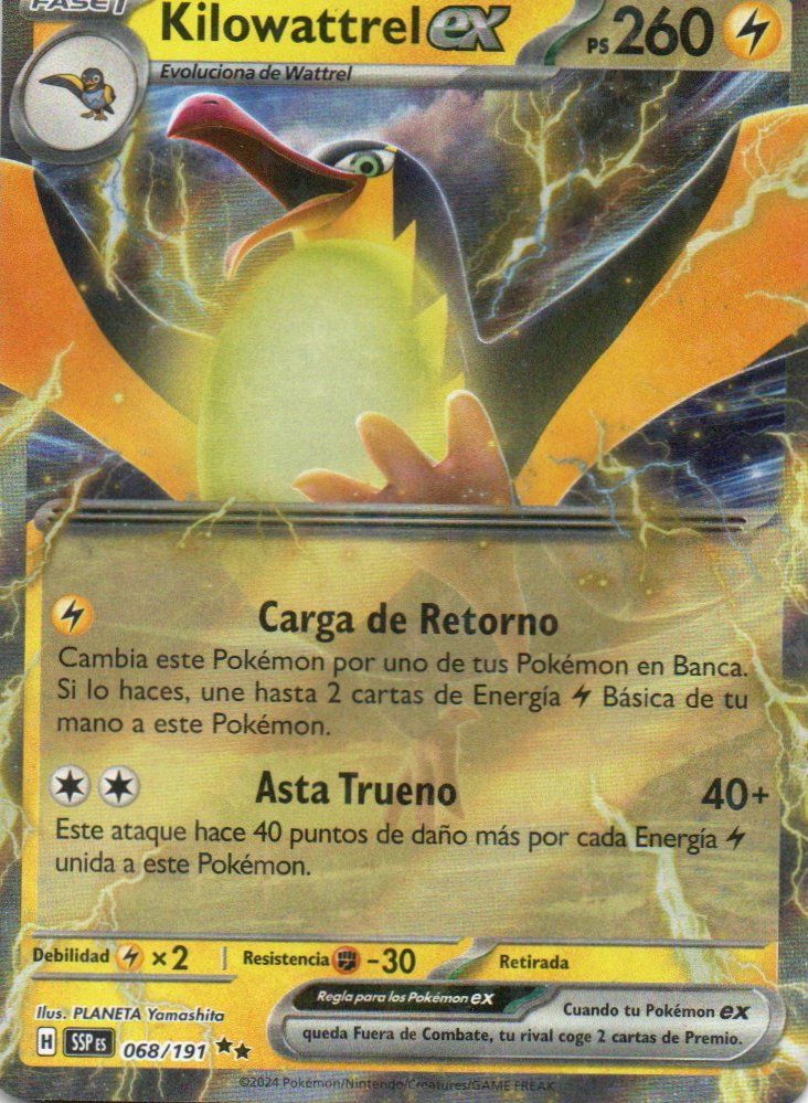 Kilowattrel ex SSP 068 Double rare Español