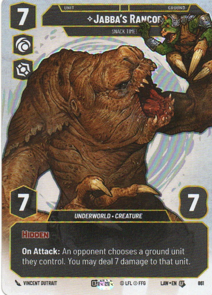 Jabba's RancorSnack Time! Uncommon LAW 861