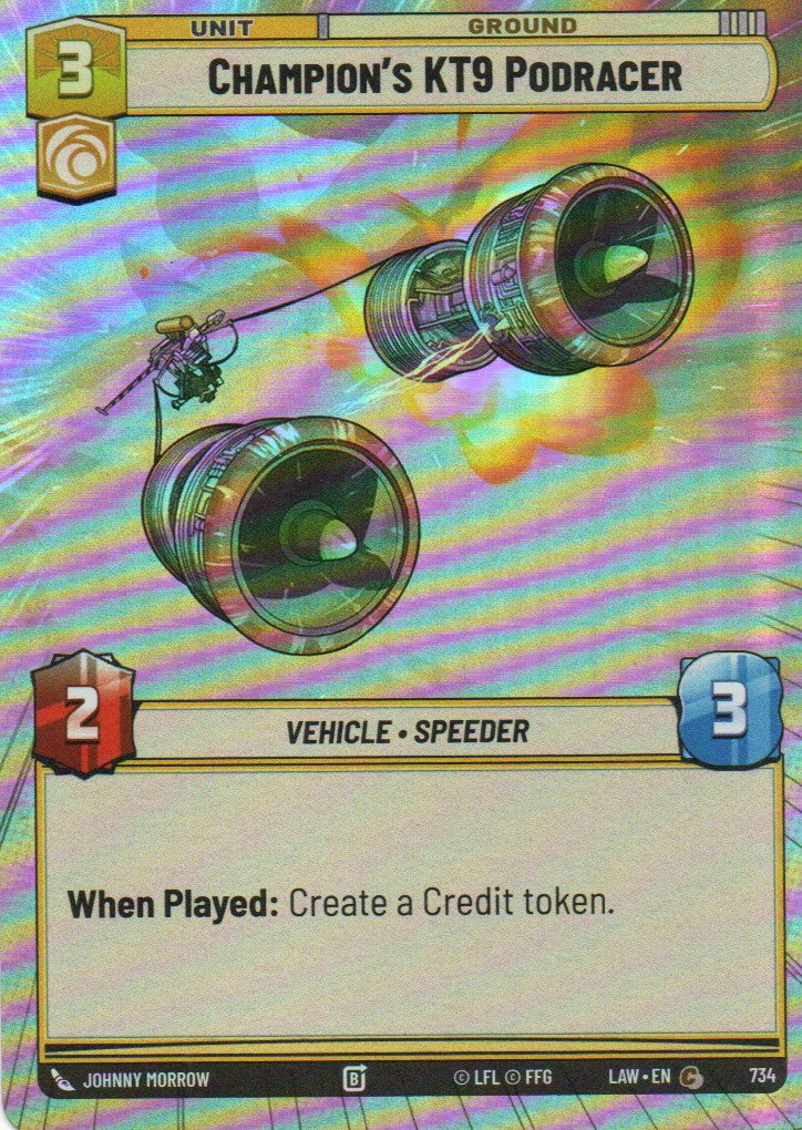 Champion's KT9 Podracer Common LAW 734