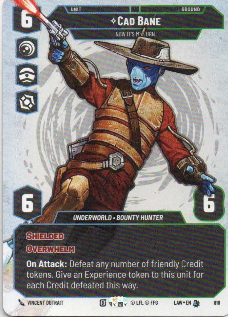 Cad Bane Now It's My Turn Legendary LAW 818