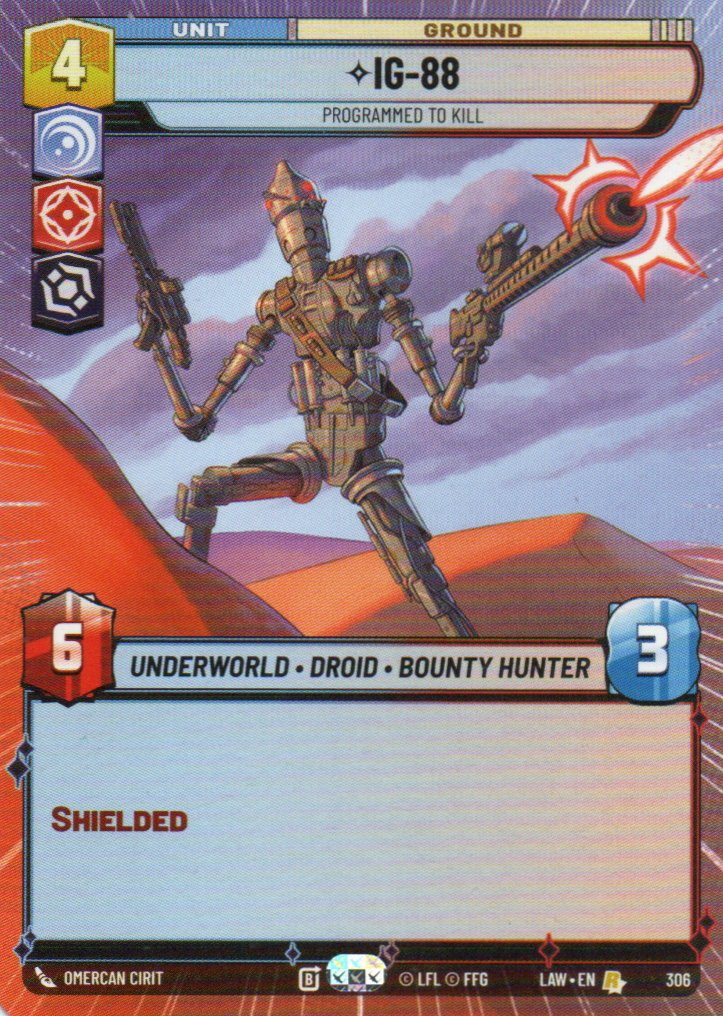 IG-88 Programmed to Kill Rare LAW 306