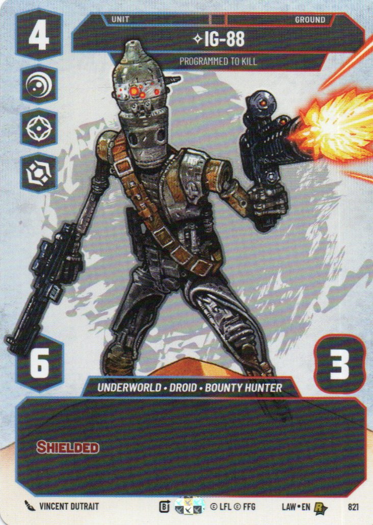 IG-88 Programmed to Kill Rare LAW 821