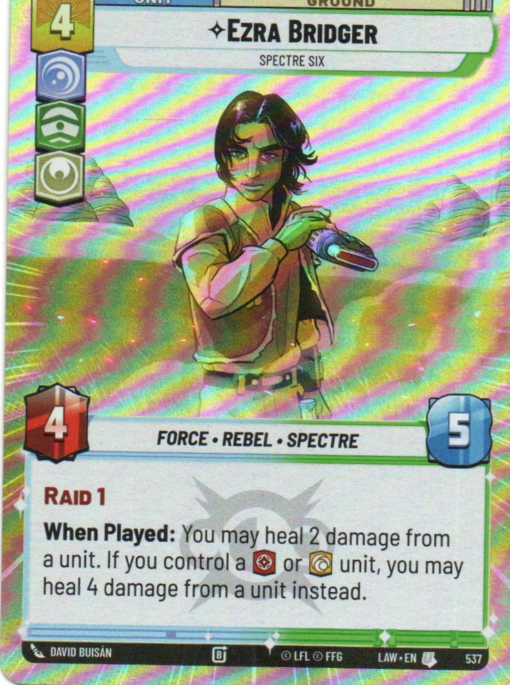 Ezra Bridger Spectre Six Uncommon LAW 537