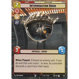 Interrogation Droid Uncommon LAW 339