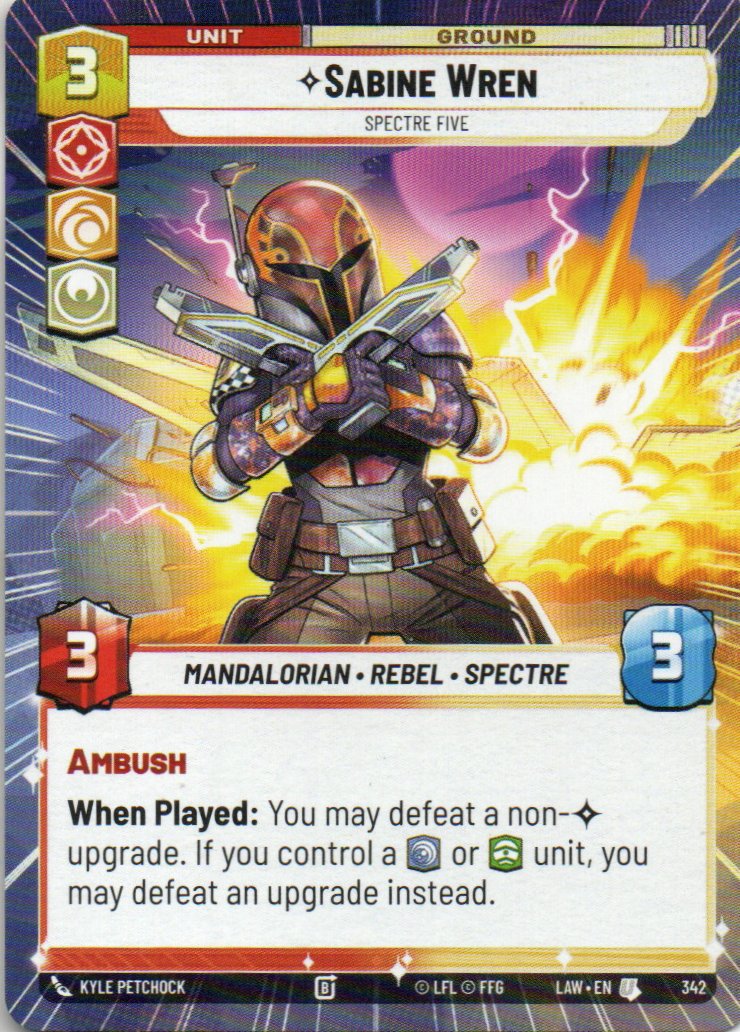 Sabine Wren Spectre Five Uncommon LAW 342