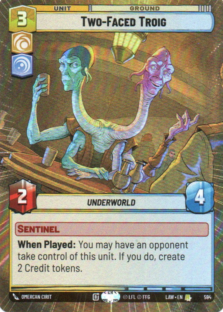 Two-Faced Troig Rare LAW 594