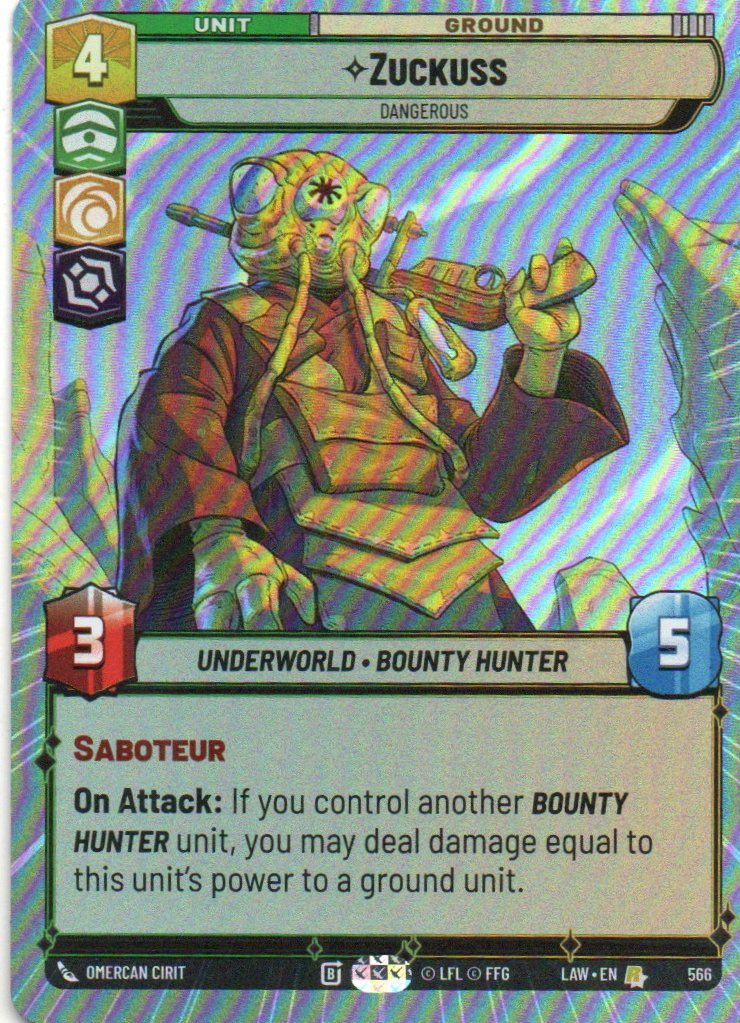 Zuckuss Dangerous Rare LAW 566