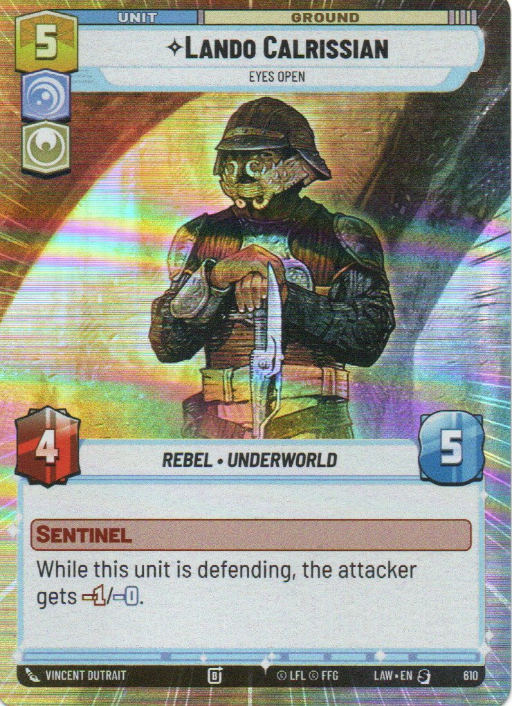 Lando Calrissian Eyes Open Special LAW 610